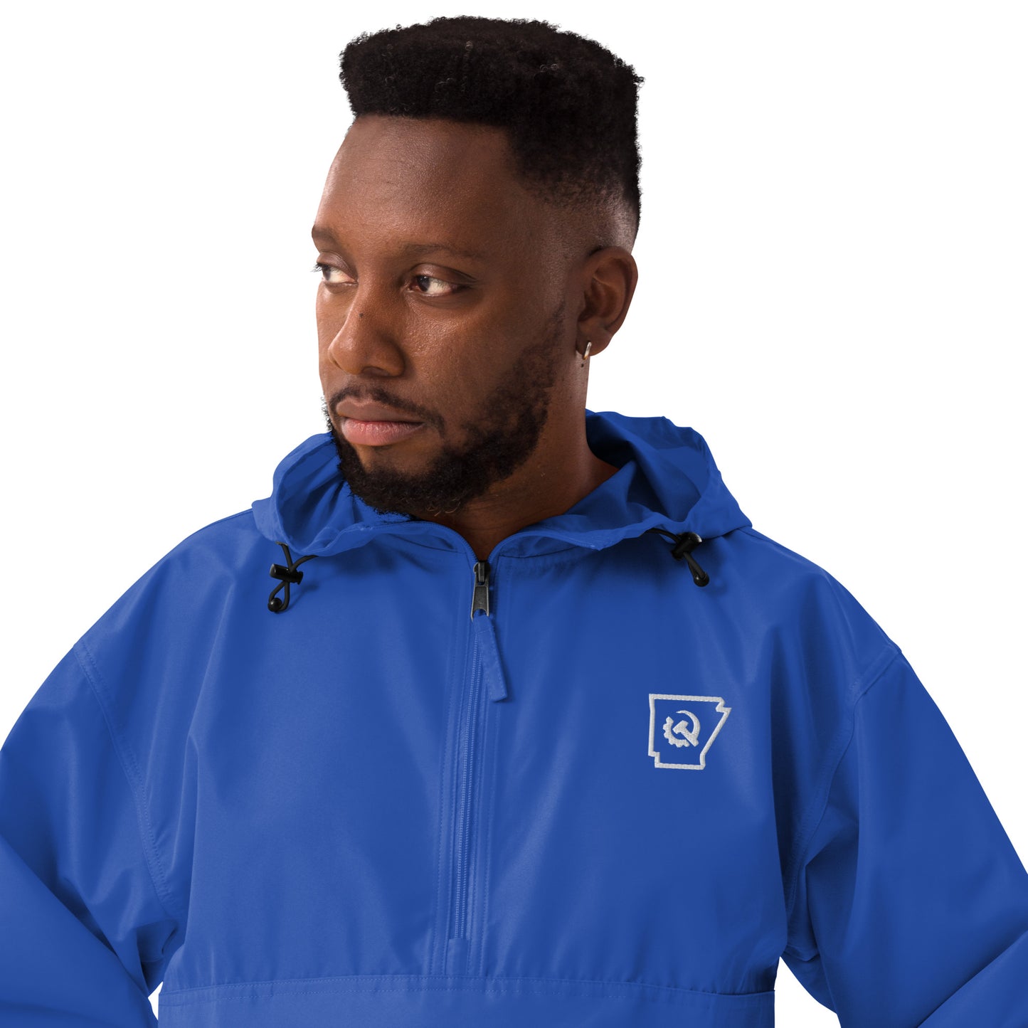 Embroidered Hammer & Sickle Rain Jacket